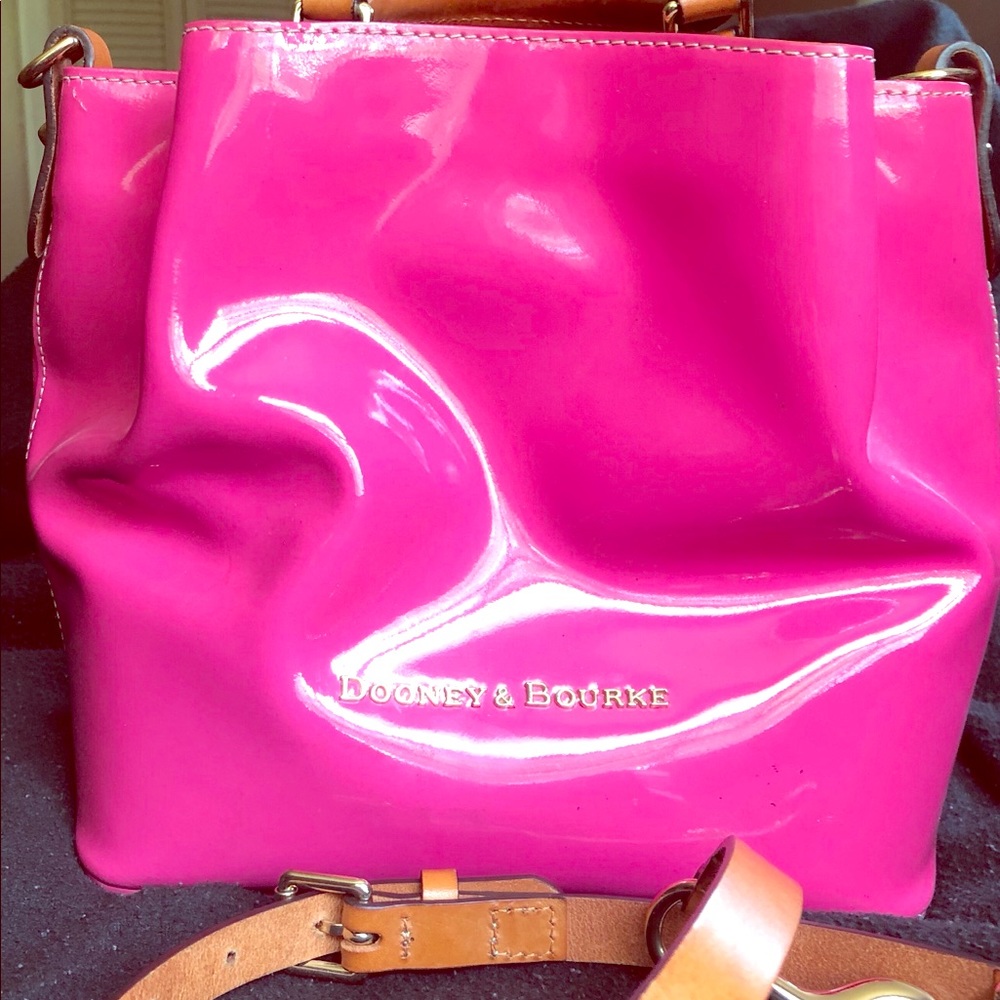 Dooney & Bourke Pink Patent Leather Satchel